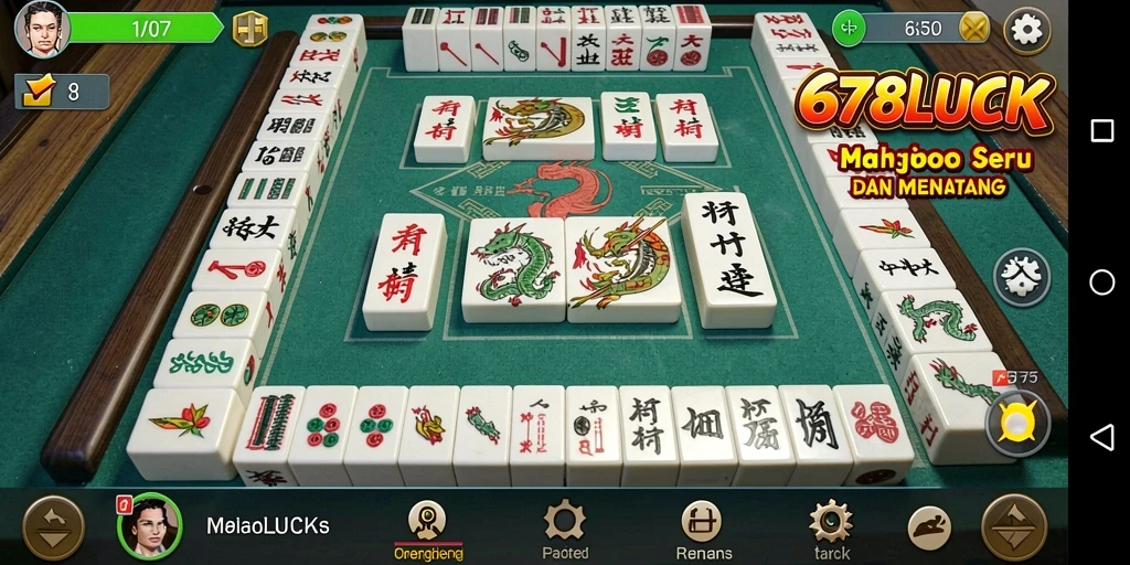Tampilan menarik dari gameplay Mahjong di 678LUCK.