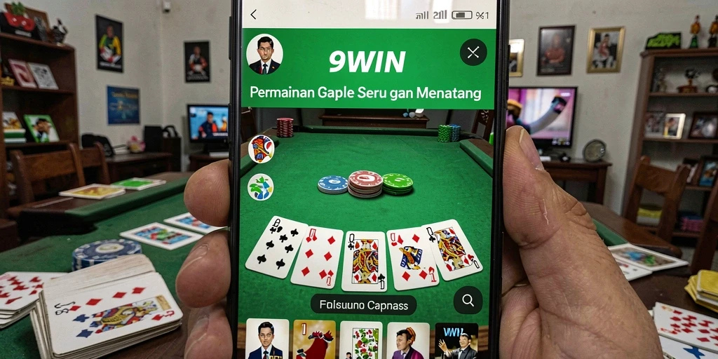 Tampilan gameplay seru dalam permainan Gaple 9WIN