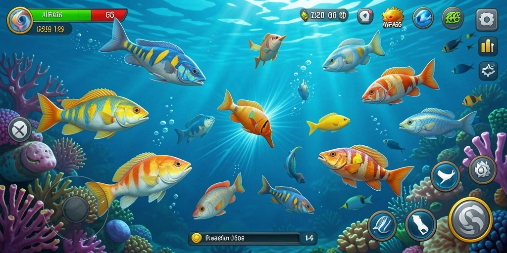 Tampilan gameplay seru dari AIFA66 saat menembak ikan.