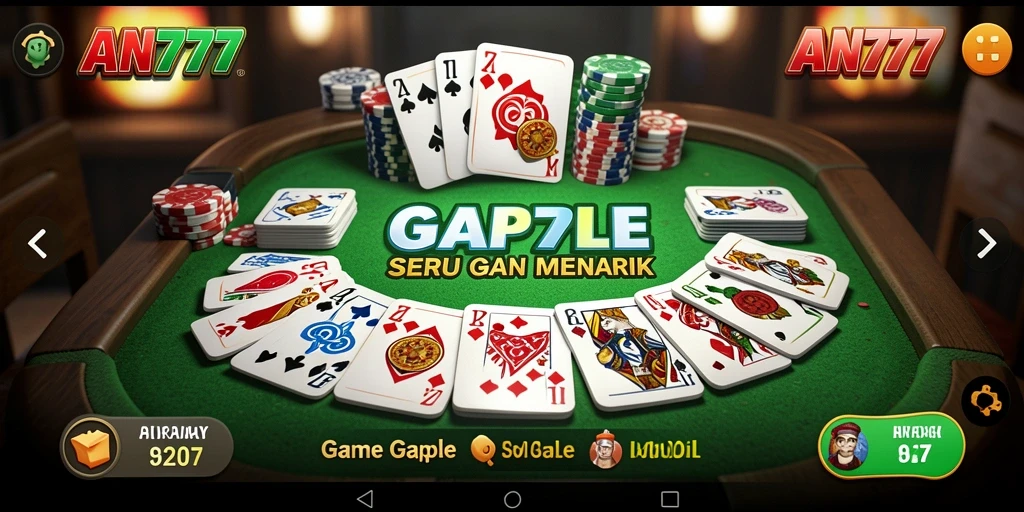 Tampilkan gameplay Gaple yang seru dan menyenangkan.