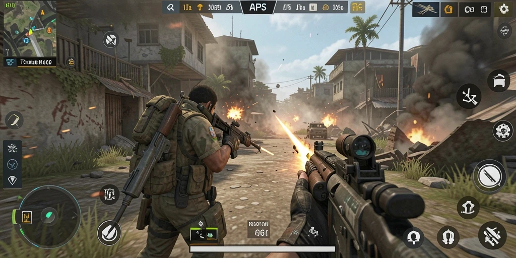 Tampilan intens dari aksi gameplay di API66 FPS.