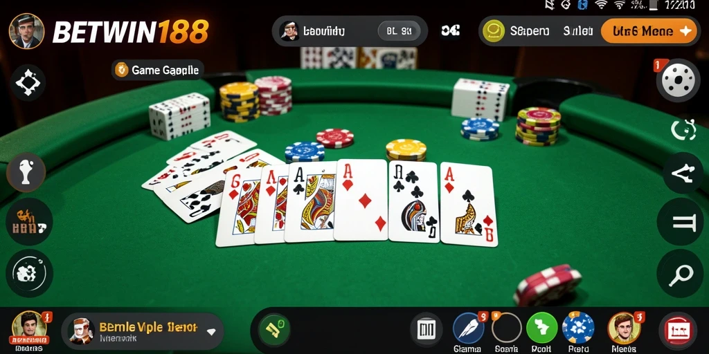 Gameplay seru Gaple di BETWIN188 dengan antarmuka menarik.