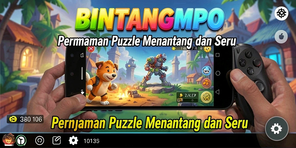 Tampilan gameplay seru dalam BINTANGMPO yang menguji kecerdasan.