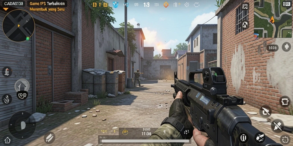 Tangkapan layar gameplay <strong>CADAS138</strong> yang menampilkan aksi tembak-menembak yang seru.