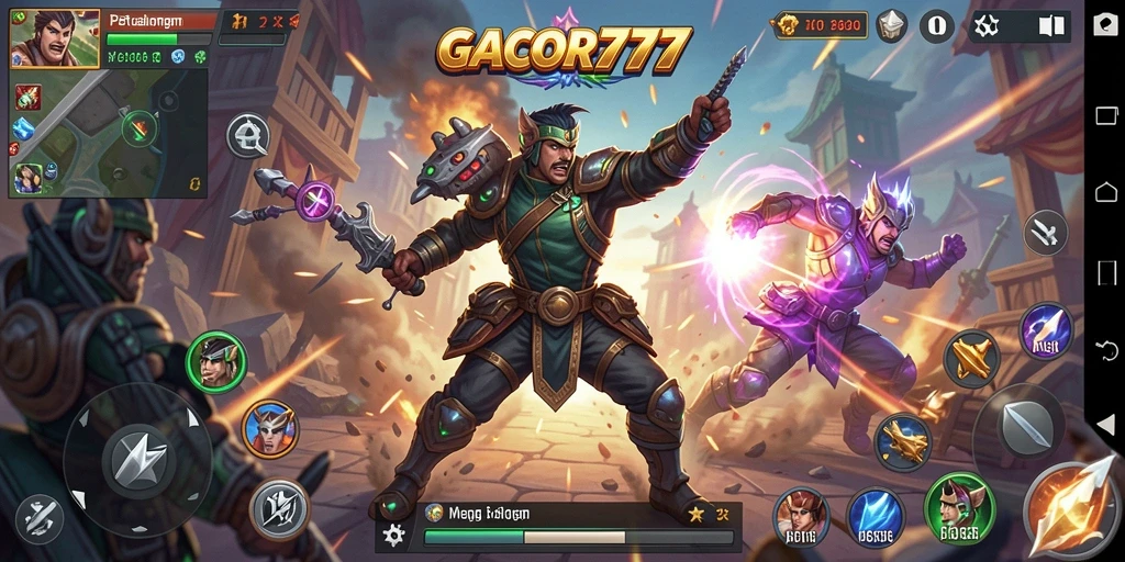 Tampilan gameplay GACOR777 yang seru dan penuh aksi.