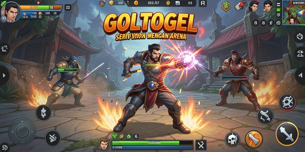 Tampilan seru gameplay GOLTOGEL yang penuh aksi.