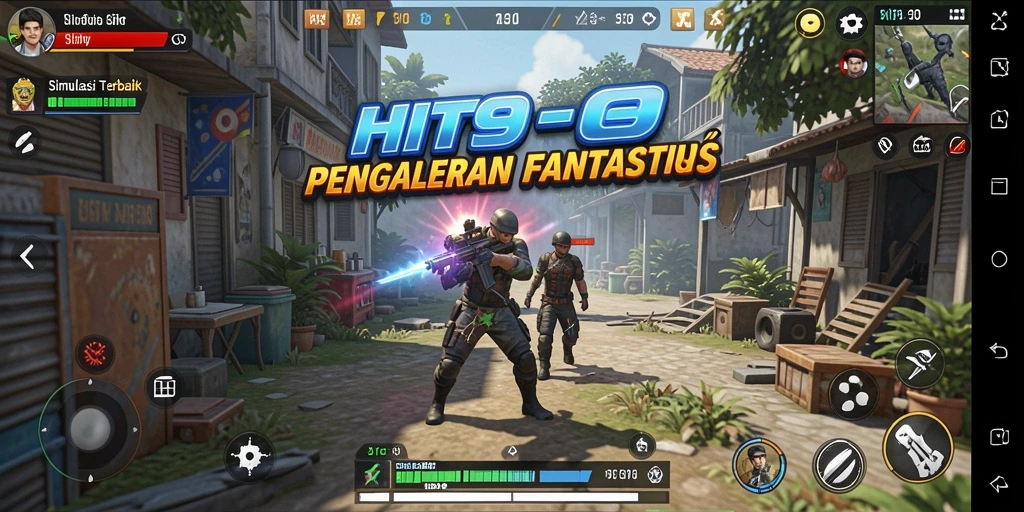 Tampilkan gameplay HIT9 dengan interaksi karakter yang dinamis.