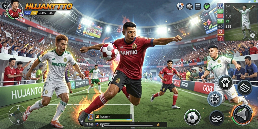Tampilan gameplay HUJANTOTO yang mendebarkan dan penuh aksi.