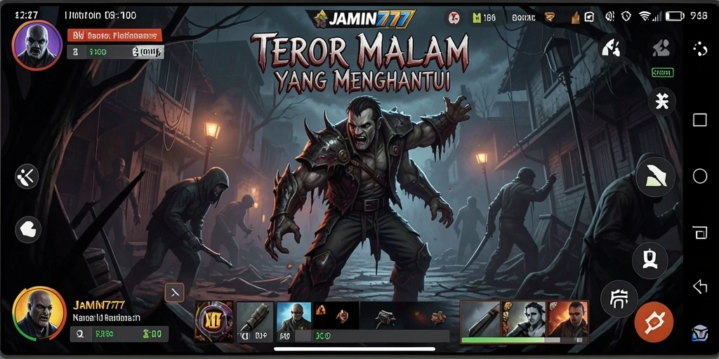 Screenshot gameplay menampilkan suasana menyeramkan di dalam game JAMIN777.