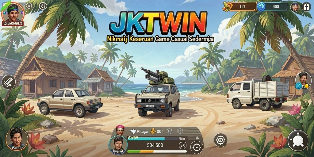 Tampilan gameplay JKTWIN yang menarik dan sederhana.