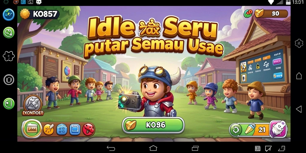 Tampilan gameplay KO857 menampilkan pengelolaan sumber daya yang menarik.