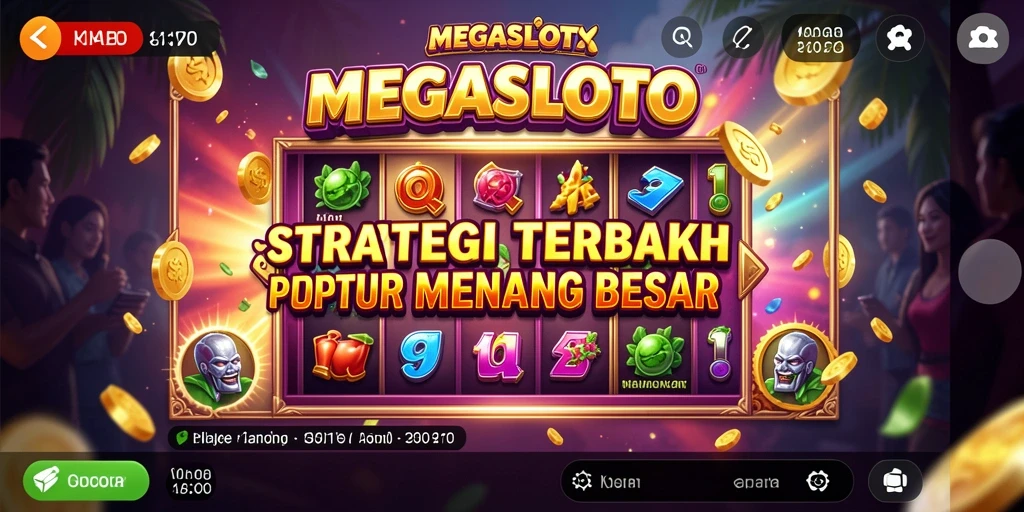 Tampilan gameplay menarik dari MEGASLOTO dengan strategi mendebarkan.
