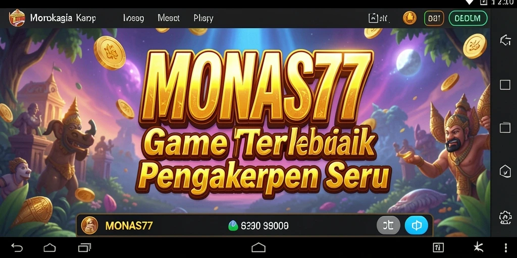 Tampilan gameplay menarik dari MONAS77 yang seru dan mendebarkan.