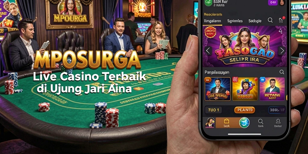 Tampilan menarik gameplay MPOSURGA dengan dealer langsung.