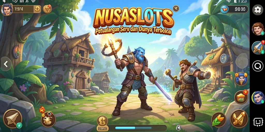 Tampilan gameplay NUSASLOTS yang epik dalam dunia terbuka.