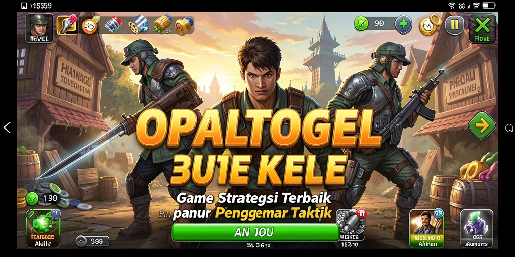 Tampilan grafis menawan OPALTOGEL saat pertempuran strategi.