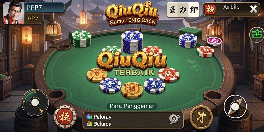 Screenshot utama PP7 menampilkan keseruan permainan QiuQiu.