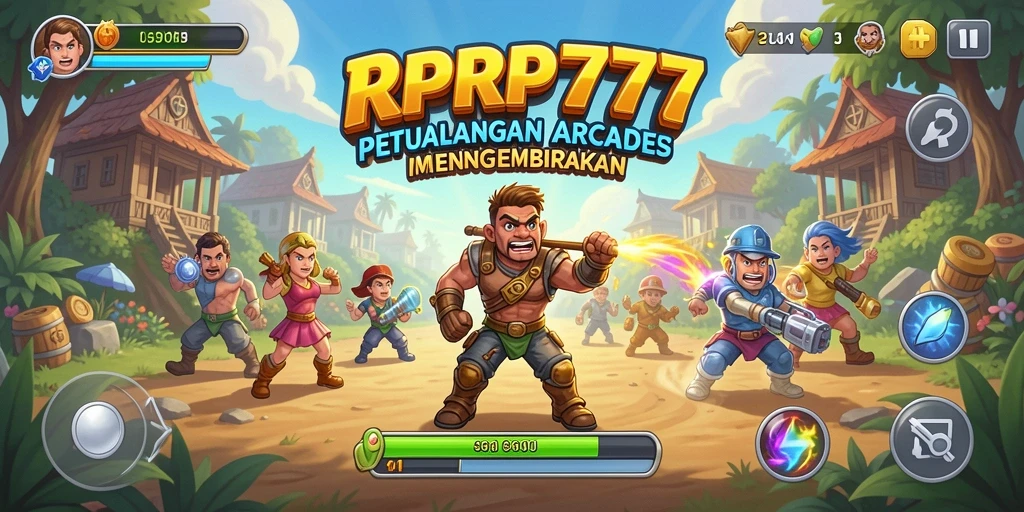 Screenshot gameplay RPRP777 yang penuh aksi seru dan tantangan arcade.