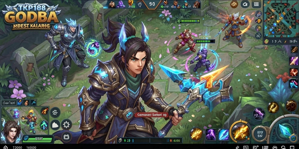 Screenshot gameplay TKP188 menampilkan pertarungan intens antar pemain.